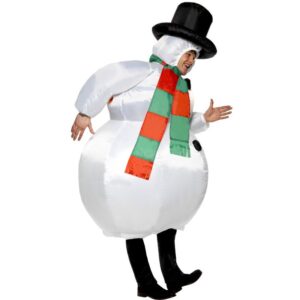 Aufblasbarer Schneemann Kostüm für Erwachsene
