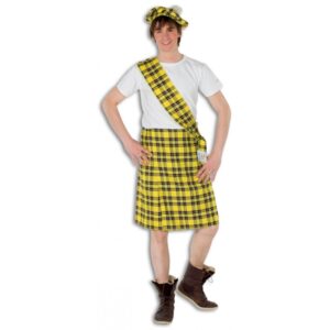 Scottish Ensemble Kostüm gelb-Herren 56/58