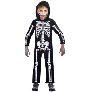 Skelett Overall Kinderkostüm-Kinder 6-8 Jahre
