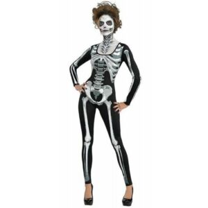 Skelett Lady Jumpsuit Damenkostüm