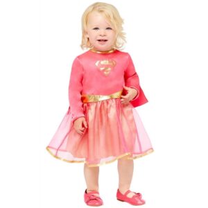 Mini Pink Supergirl Kostüm für Babys und Kleinkinder