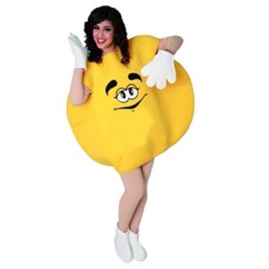 Schokolinsen Kostüm für Erwachsene gelb