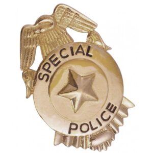 Polizeiabzeichen Special Police gold