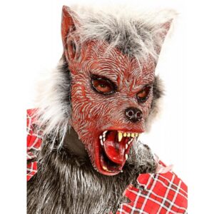 Werwolf Halloween Maske mit Haaren