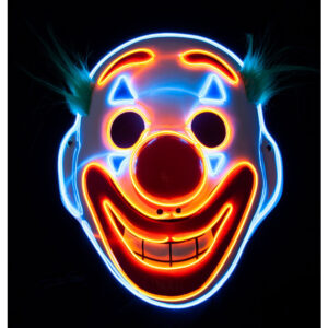 Smiling Face LED Clownsmaske