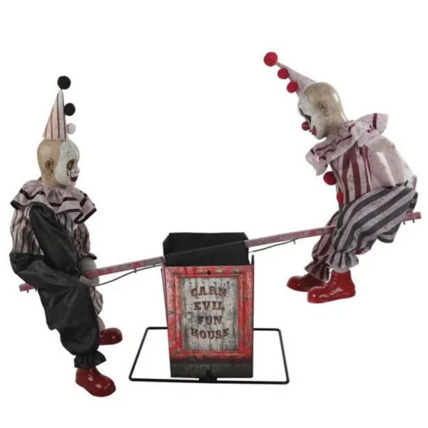 Animierte Wippe mit Zirkus Clowns 1