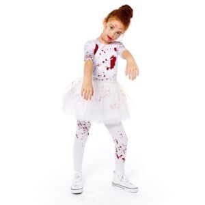Blutige Zombie Ballerina Mädchenkostüm