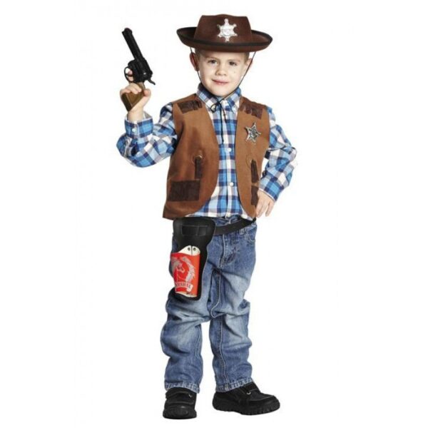 Sheriff-Weste Kostüm für Kinder-Kinder 152