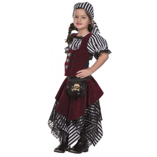 Piraten Baronin Kinderkostüm für Mädchen-Kinder 152
