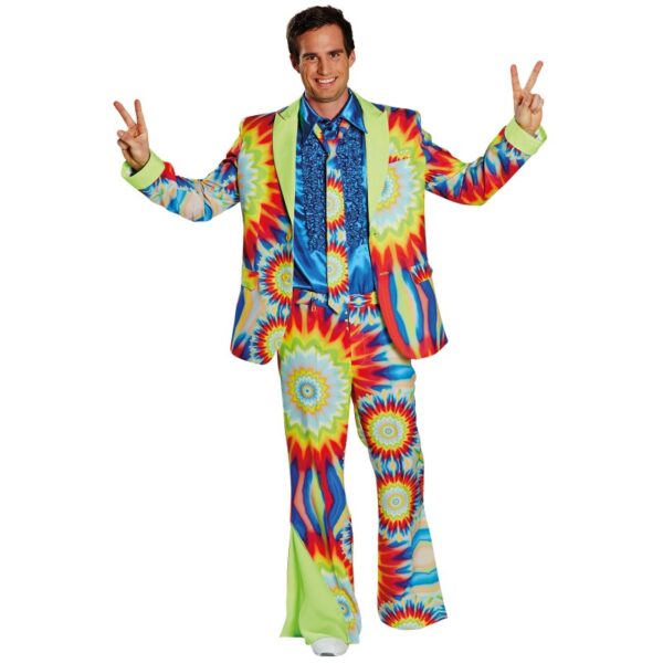 Crazy Batik Hippie Anzug für Herren-Herren 54