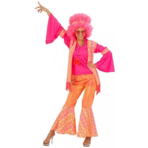 Hippie Flower Power Kostüm für Damen-RD M
