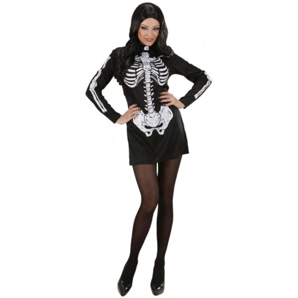 Sexy Skeleton Girl Kostüm-L
