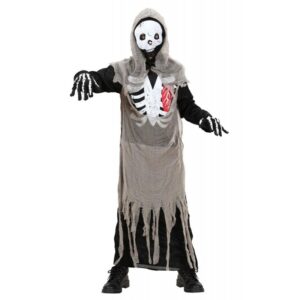 Skelett Zombie Kostüm für Kinder-Kinder 140