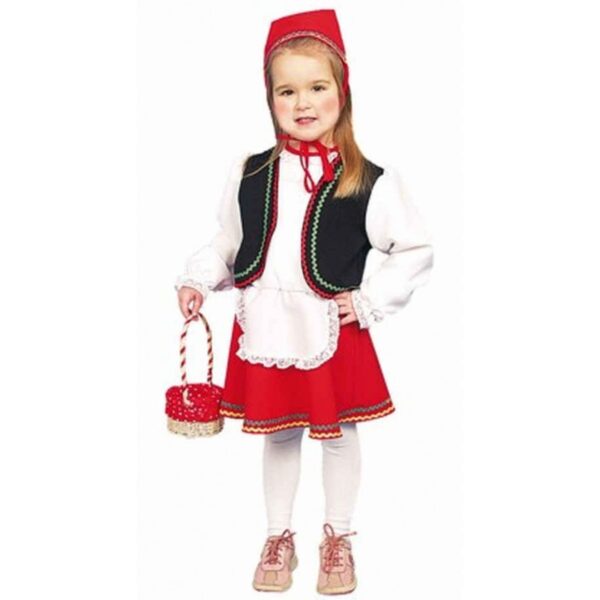 Kleines Rotkäppchen Kostüm für Mädchen-Kinder 116/128