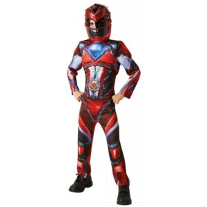 Red Power Ranger Kinderkostüm Deluxe-M