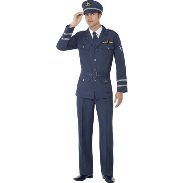 2. Weltkrieg Air Force Pilot Kostüm-L