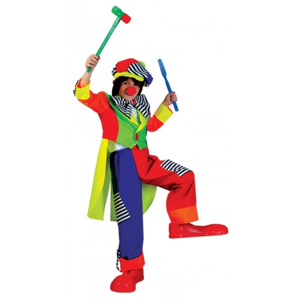 Clowns Kostüm Olli für Kinder-Kinder 140