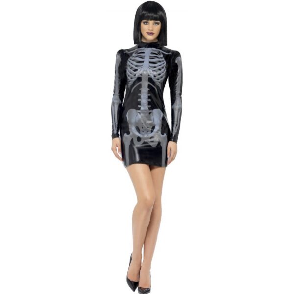 Sexy Skelett Lady Kostüm-Damen 40/42