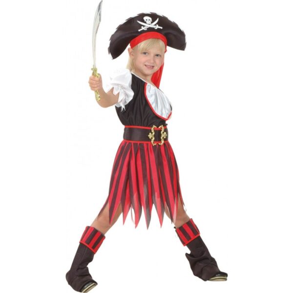 Anna Piratenmädchen Kostüm-Kinder 4-6