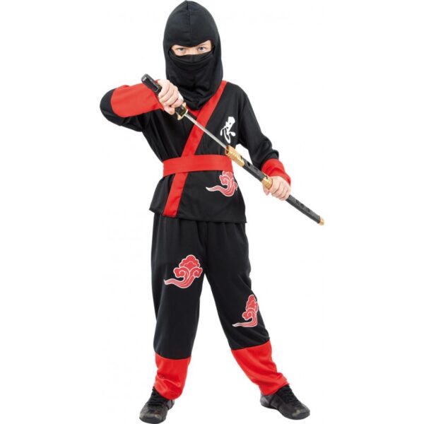 Ninja Kämpfer Kinderkostüm-Kinder 7-9