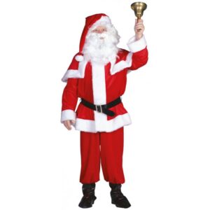 Weihnachtsmann Kostüm Velours Deluxe-Herren 58