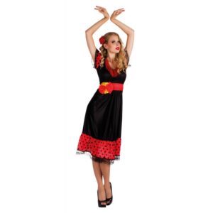 Mercedes Flamenco Tänzerin Damenkostüm-Damen 40/42