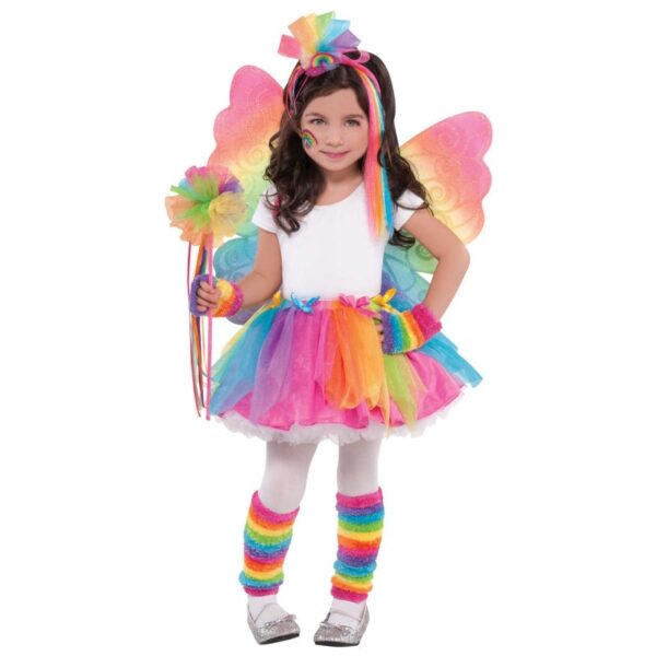 Zauberhafte Regenbogenfee Tutu für Mädchen-Kinder 4-6