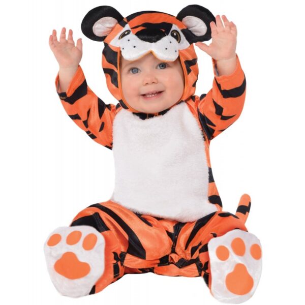 Flauschiges Tiger Baby Kostüm-Kinder 1-2 Jahre