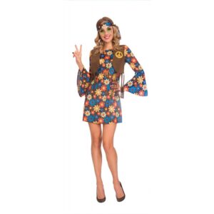70er Jahre Hippie Groovy Damen Kostüm-Damen 46/48