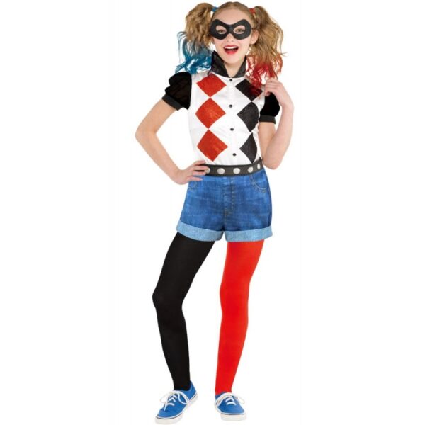 Harley Quinn Lizenz Kostüm für Kinder-Kinder 12-14 Jahre