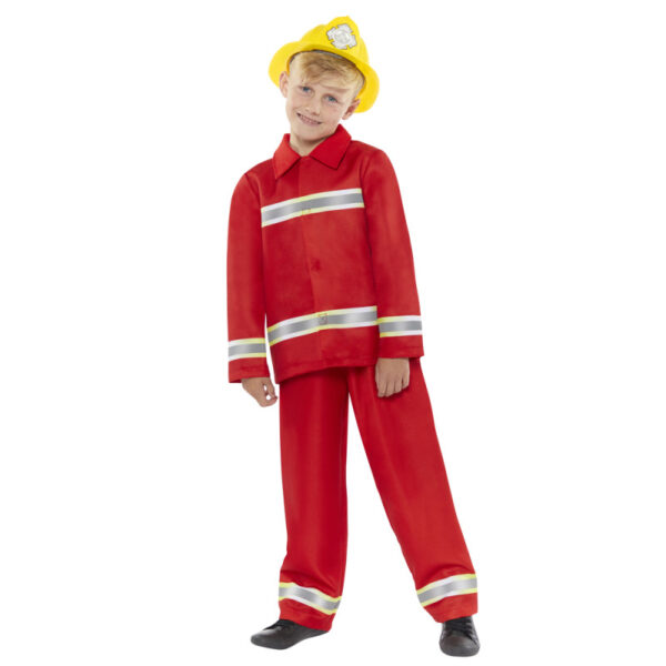 Feuerwehr Kostüm für Kinder in Rot-Kinder 10-12 Jahre