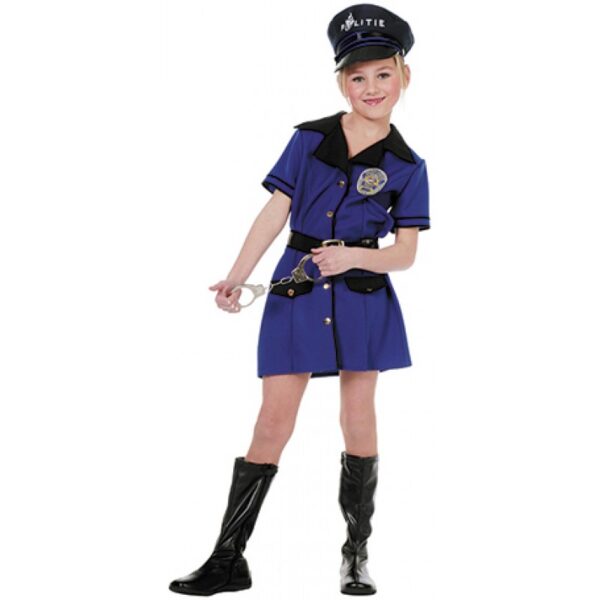 American Police Girl Kinderkostüm-Kinder 140