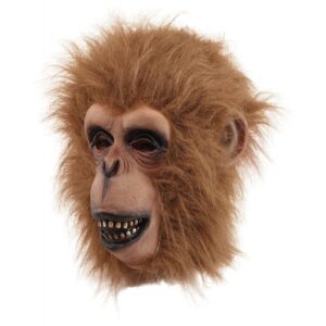 Schimpansen Maske hellbraun