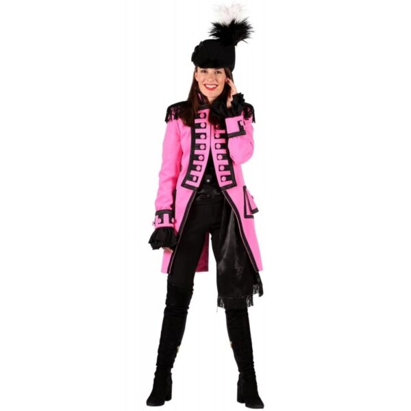 Farbenfroher Gardefrack für Damen pink-XL