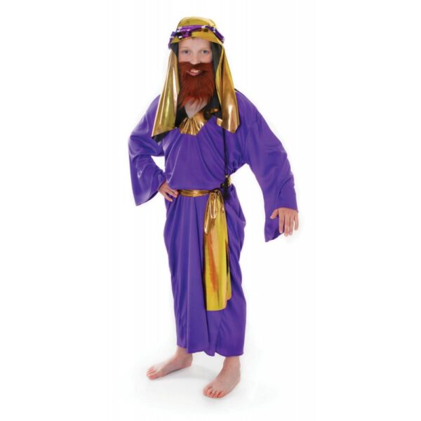 Heiliger König Krippenspiel Kostüm violett-M