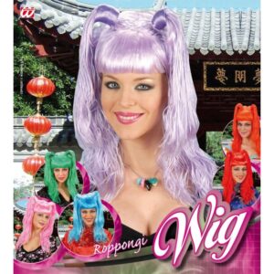 Anime Cosplay Perücke mit Zöpfen für Damen-pink