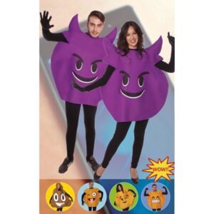 Emoji Teufel Kostüm Unisex-Einheitsgröße (S-L)
