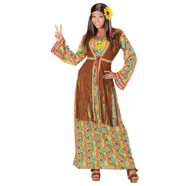 Happy Hippie Lady Kostüm für Damen-XXL