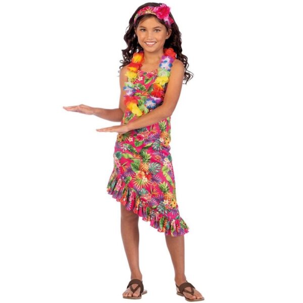 Hawaii Set Kostüm für Mädchen-Kinder 8-10 Jahre