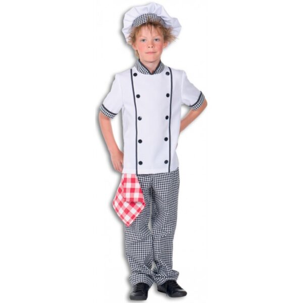 Junior Chefkoch Kinderkostüm Deluxe-Kinder 164