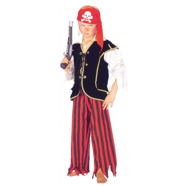 Pirat Crazy Luke Kinderkostüm-Kinder 140