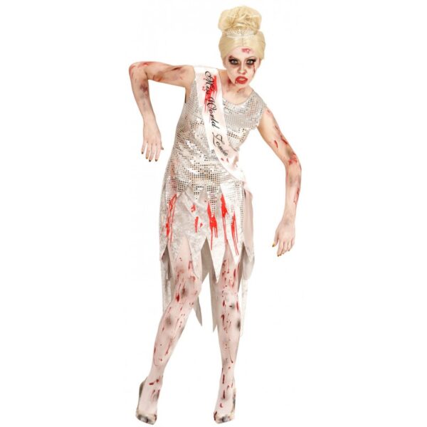 Miss World Zombie Kostüm-L