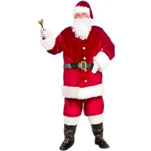 Premium Weihnachtsmann Kostüm 9-teilig-M/L