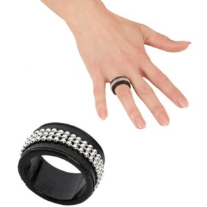 Punk Spike Ring schwarz