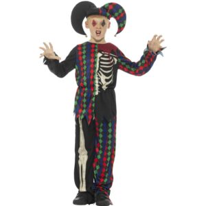 Scary Jockey Jester Halloween Kostüm für Kinder-Kinder 4-6