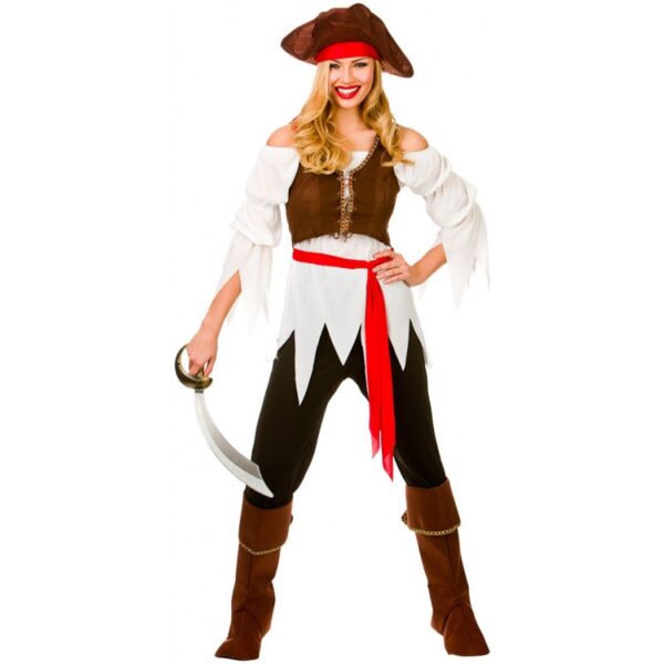 Schmugglerin Piratenbraut Kostüm-XL