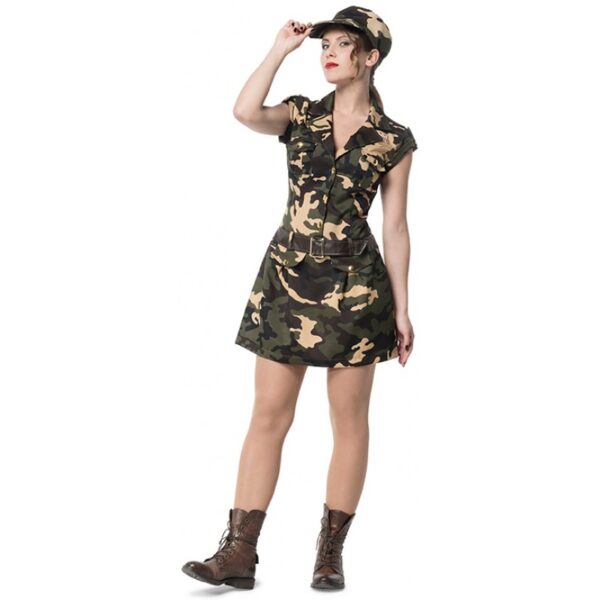Sexy Army Soldatin Kostüm Deluxe-Damen 48