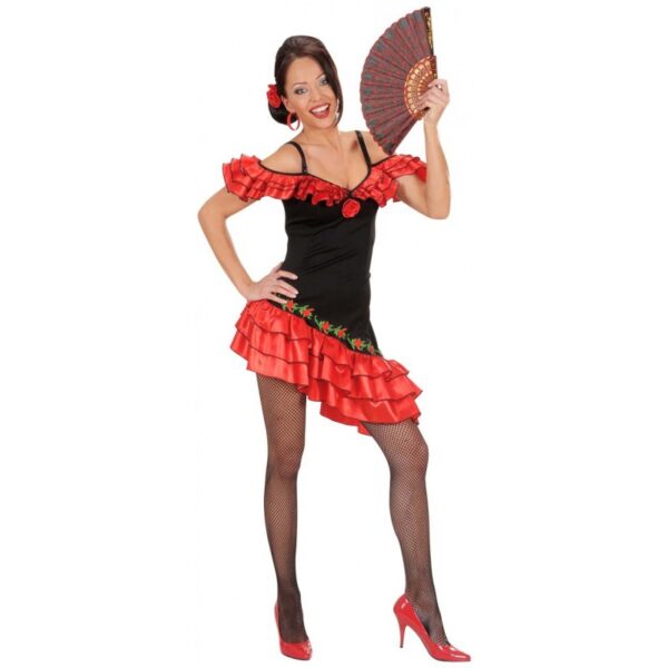 Sexy Spanierin Flamenco Lady Kostüm-S