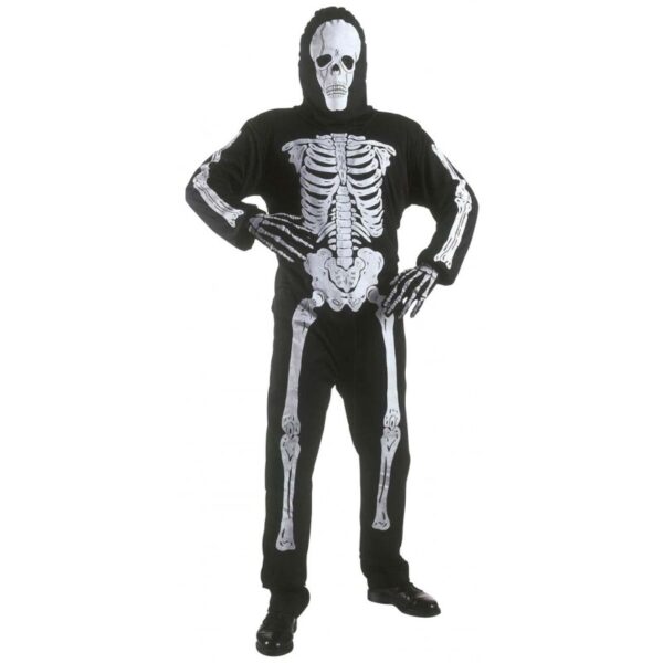 Skelett Kostüm Anzug für Jungen-Kinder 116