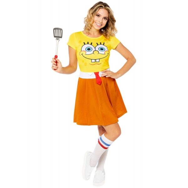 Spongebob Schwammkopf Kostüm für Damen-16-18